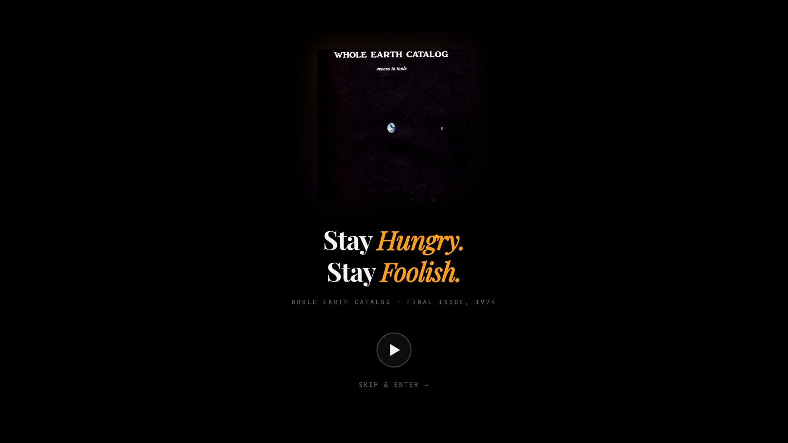 Screenshot of Stay Hungry